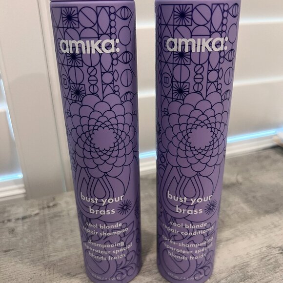 Amika Bust Your Brass Shampoo and Conditioner - Picture 1 of 1
